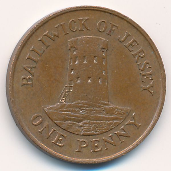 Джерси, 1 пенни (1987 г.)