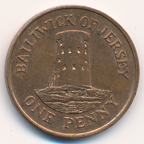 Джерси, 1 пенни (1987 г.)