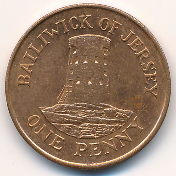 Джерси, 1 пенни (1989 г.)