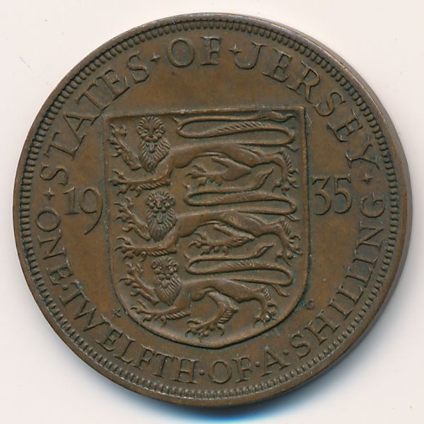 Джерси, 1/12 шиллинга (1935 г.)