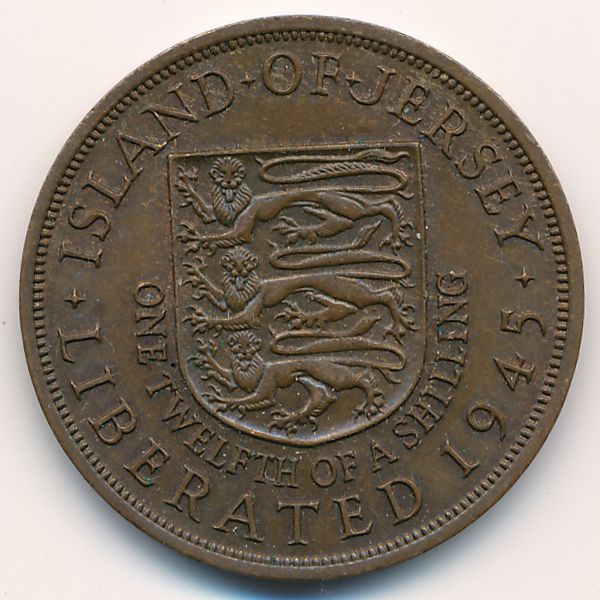 Джерси, 1/12 шиллинга (1945 г.)