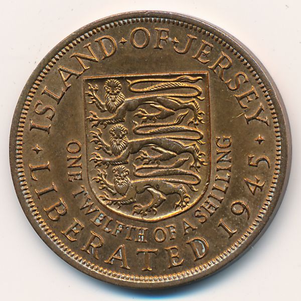 Джерси, 1/12 шиллинга (1945 г.)