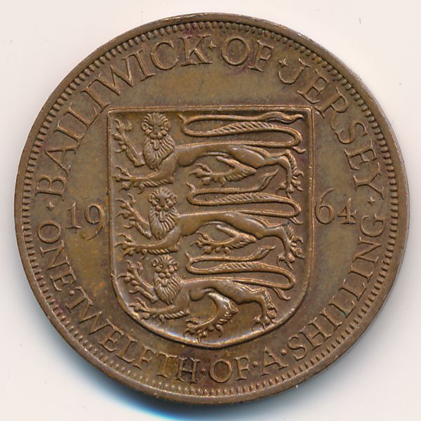 Джерси, 1/12 шиллинга (1964 г.)