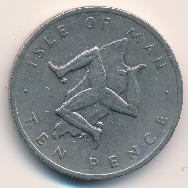 Остров Мэн, 10 пенсов (1976 г.)