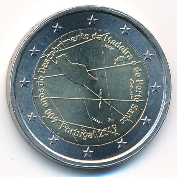 Португалия, 2 евро (2019 г.)