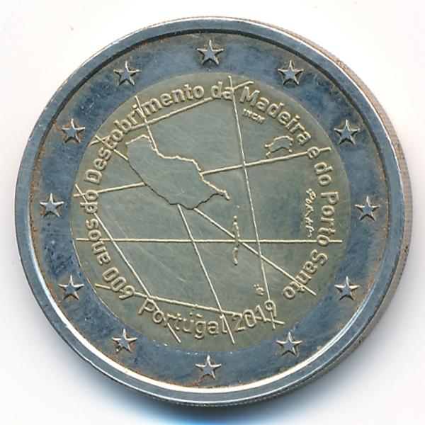 Португалия, 2 евро (2019 г.)