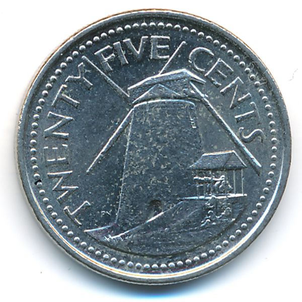 Барбадос, 25 центов (2011 г.)