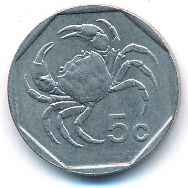 Мальта, 5 центов (1991 г.)