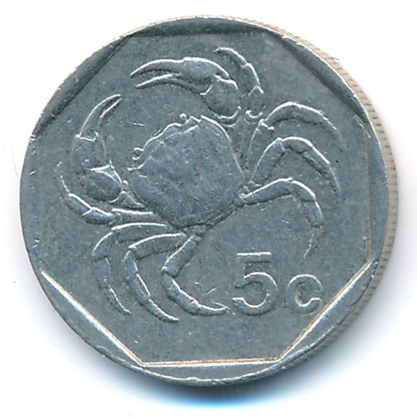 Мальта, 5 центов (1991 г.)