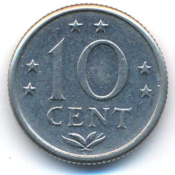 Антильские острова, 10 центов (1974 г.)