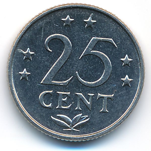 Антильские острова, 25 центов (1979 г.)