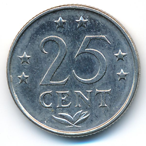 Антильские острова, 25 центов (1980 г.)