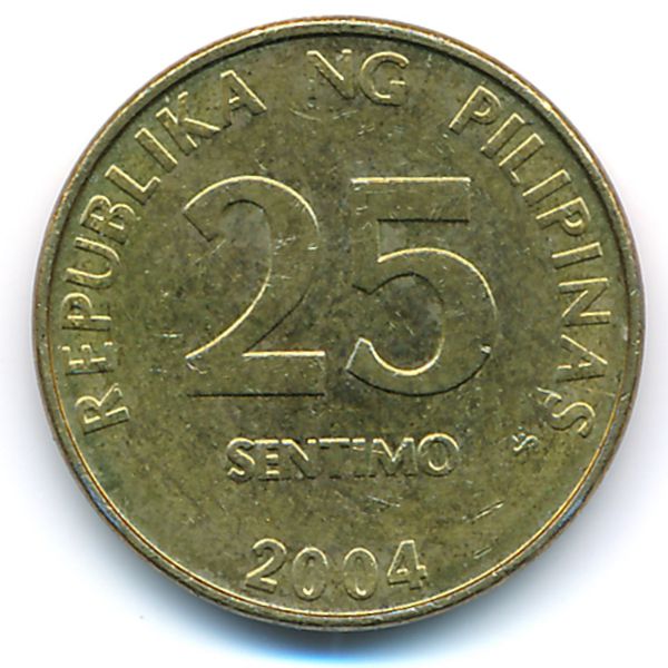 Филиппины, 25 сентимо (2004 г.)