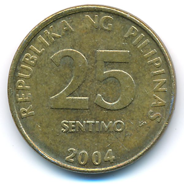 Филиппины, 25 сентимо (2004 г.)