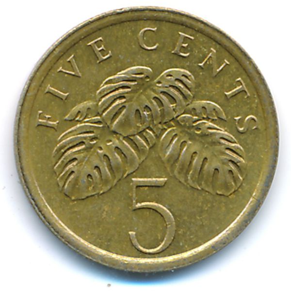 Сингапур, 5 центов (1986 г.)