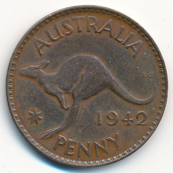 Австралия, 1 пенни (1942 г.)