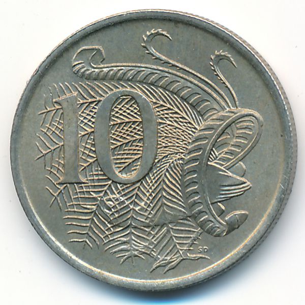 Австралия, 10 центов (1966 г.)