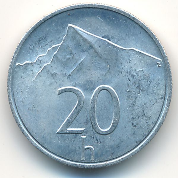 Словакия, 20 гелеров (1993 г.)