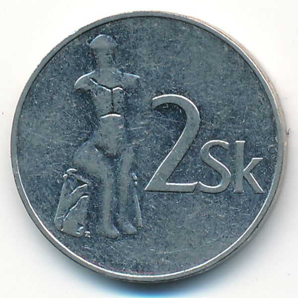 Словакия, 2 кроны (1993 г.)