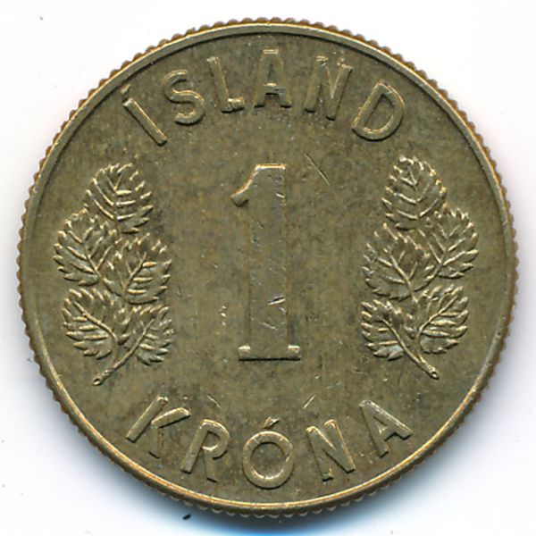 Исландия, 1 крона (1971 г.)