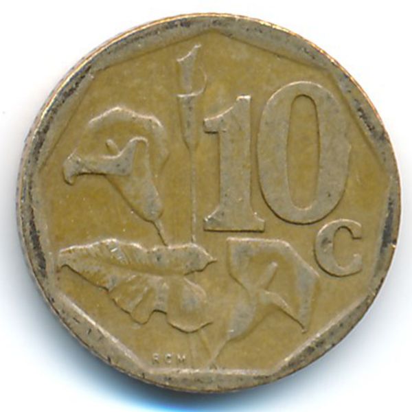 ЮАР, 10 центов (2000 г.)