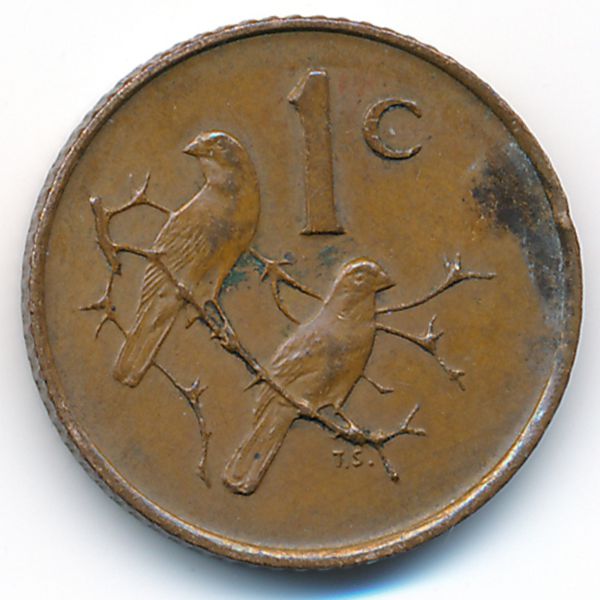ЮАР, 1 цент (1966 г.)