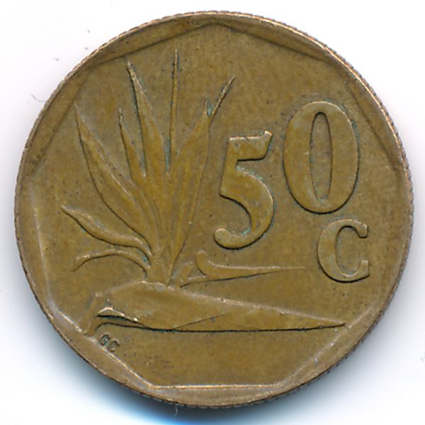 ЮАР, 50 центов (1992 г.)