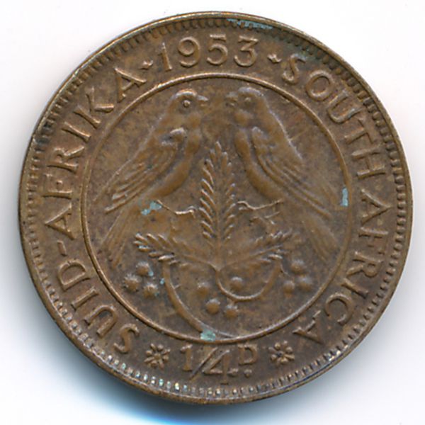 ЮАР, 1/4 пенни (1953 г.)