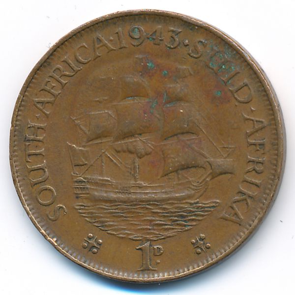ЮАР, 1 пенни (1943 г.)