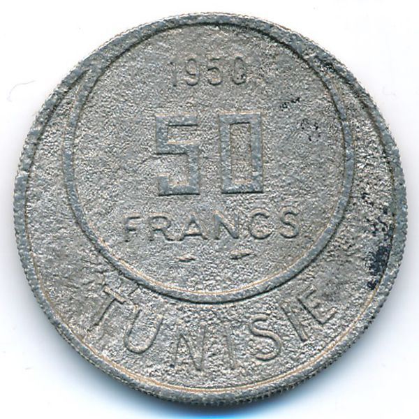 Тунис, 50 франков (1950 г.)
