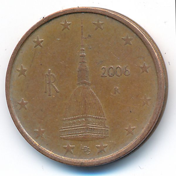 Италия, 2 евроцента (2006 г.)
