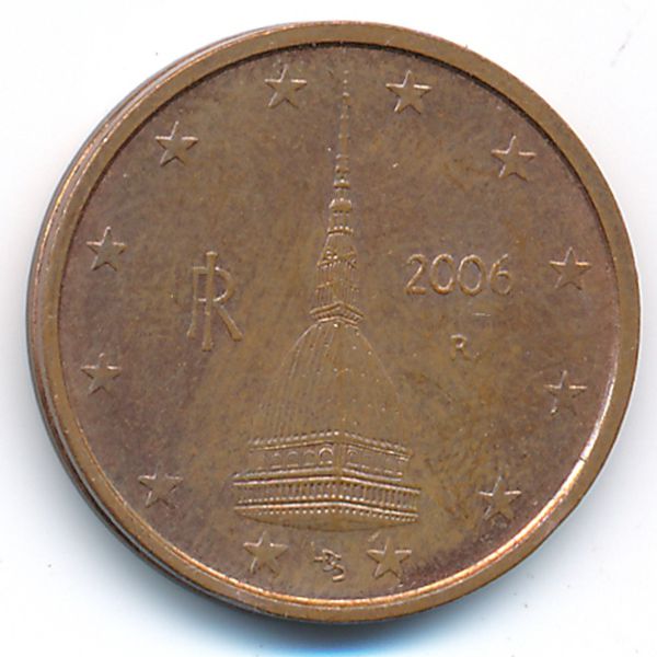 Италия, 2 евроцента (2006 г.)