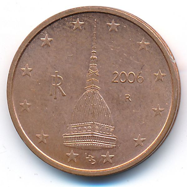 Италия, 2 евроцента (2006 г.)