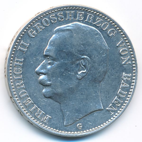 Баден, 3 марки (1908 г.)