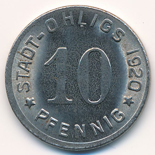 Охлигс., 10 пфеннигов (1920 г.)