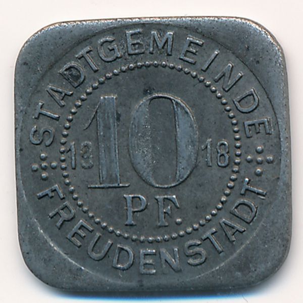 Фройденштадт., 10 пфеннигов (1918 г.)