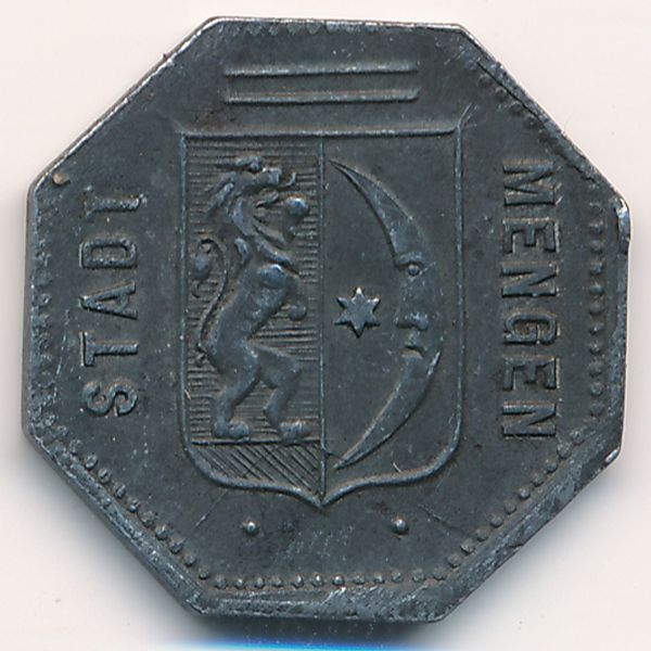 Менген., 10 пфеннигов (1918 г.)