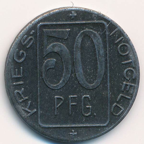 Эбинген., 50 пфеннигов (1918 г.)