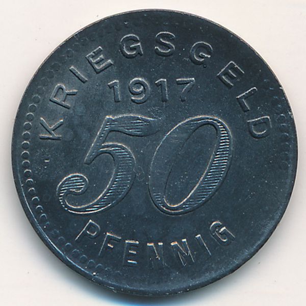 Бармен., 50 пфеннигов (1917 г.)