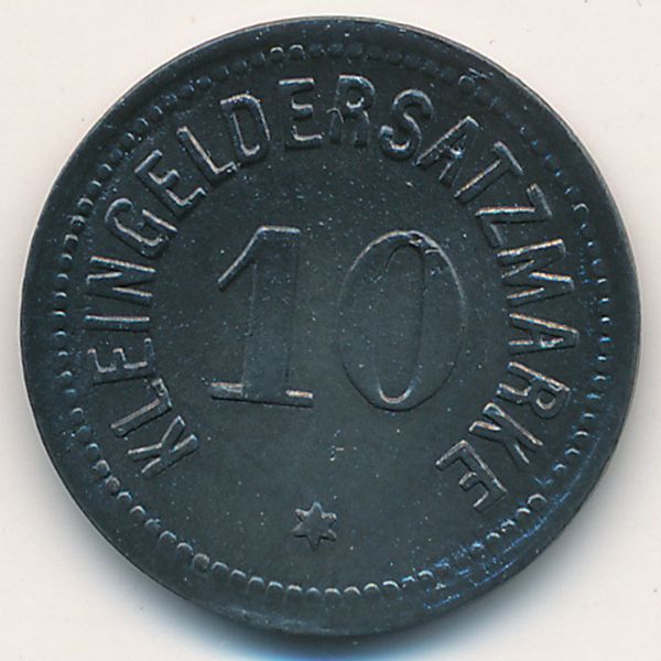 Бинген-на-Рейне., 10 пфеннигов (1918 г.)