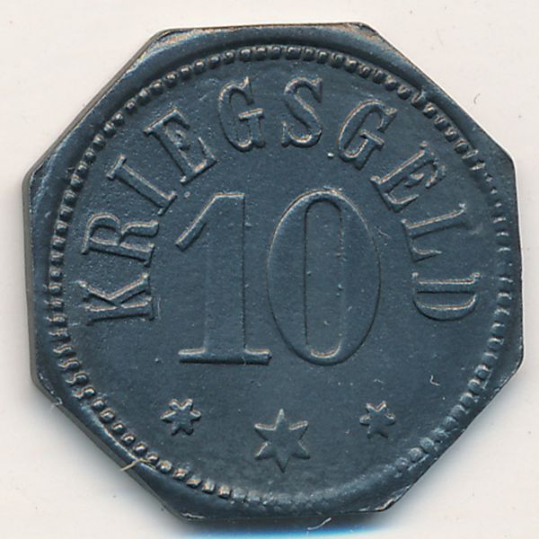 Камберг., 10 пфеннигов (1917 г.)