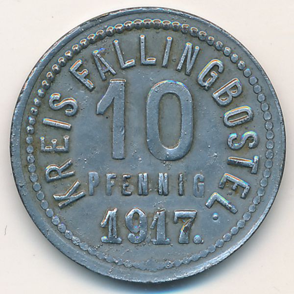 Фаллингбостель., 10 пфеннигов (1917 г.)