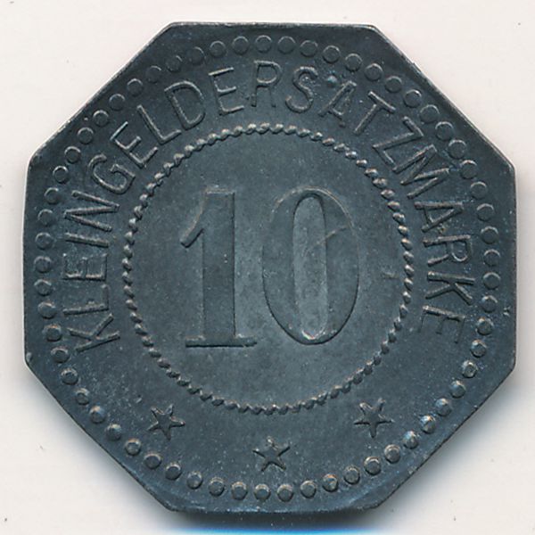 Фленсбург., 10 пфеннигов (1917 г.)
