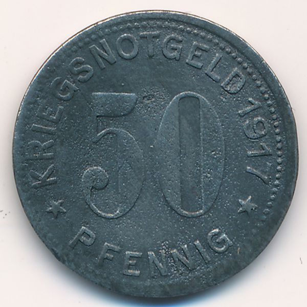 Гуммерсбах., 50 пфеннигов (1917 г.)