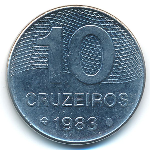 Бразилия, 10 крузейро (1983 г.)