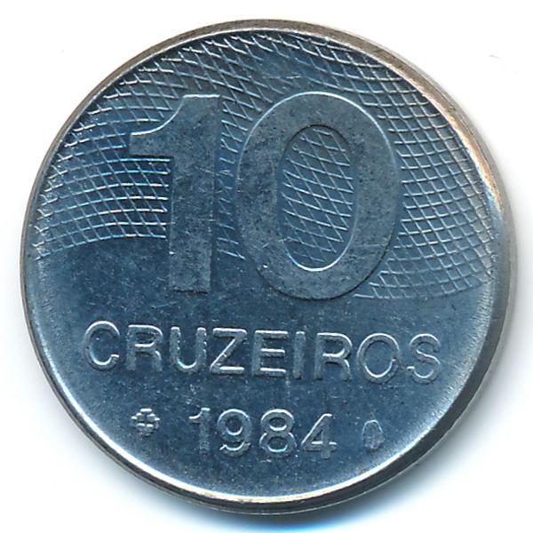 Бразилия, 10 крузейро (1984 г.)