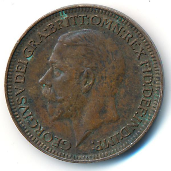 Великобритания, 1 фартинг (1933 г.)