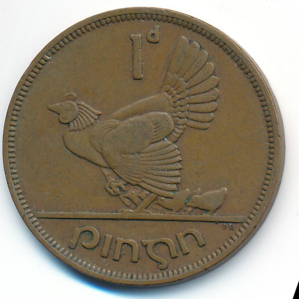 Ирландия, 1 пенни (1946 г.)