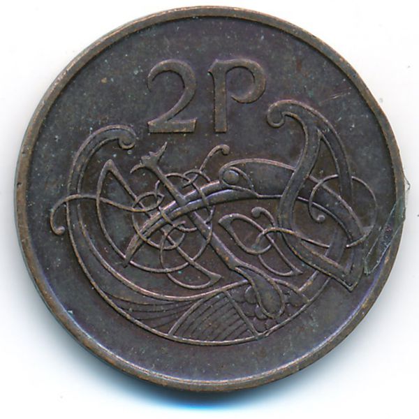 Ирландия, 2 пенса (1975 г.)