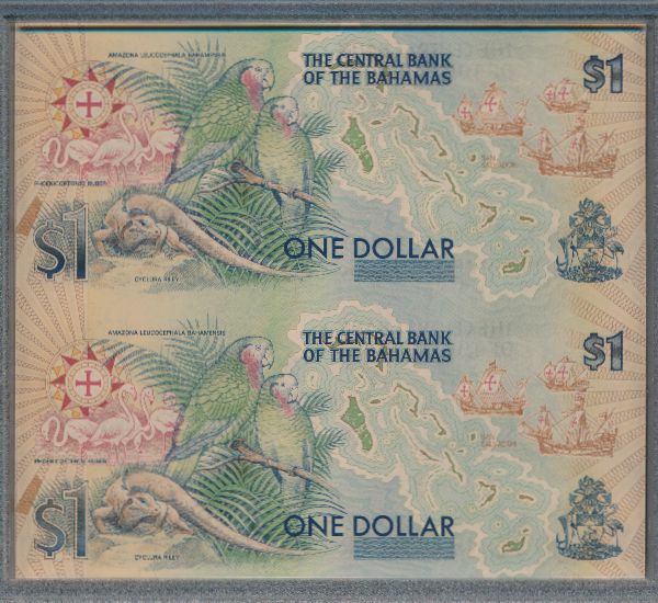 Багамские острова, 1+1 доллара (1992 г.)